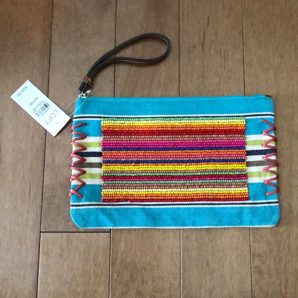 NWT Beaded LOFT clutch. 🎉🎉